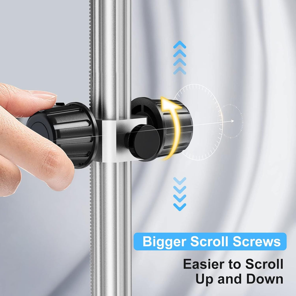 Microscope Base Stand Universal Holder Desktop Support Bracket for Max 1.4 Diameter USB LCD Digital Microscope Magnifier Camera, Aluminum Alloy T358953