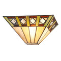 Black/Stained Glass Wall Sconce P263