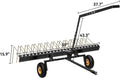 60in Pine Straw Steel Landscape Rake with Wheels P56114