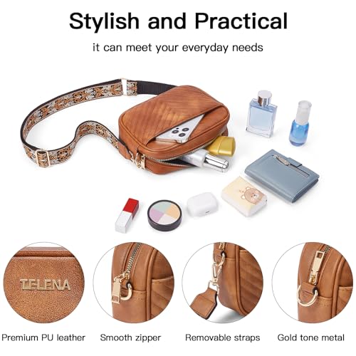 Quilted Crossbody Bag with Wide Strap R748
