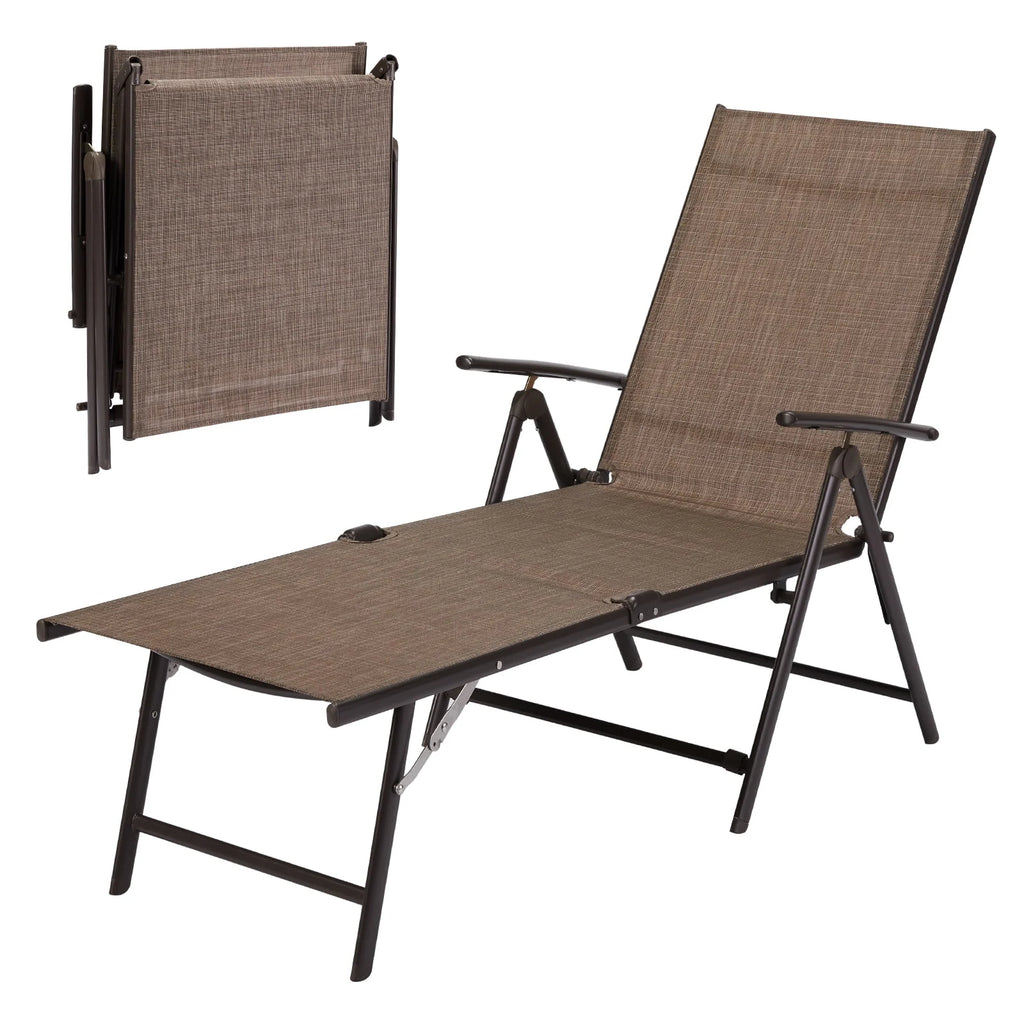 Gray Set of 2 Textile Outdoor Chaise Lounge T420059