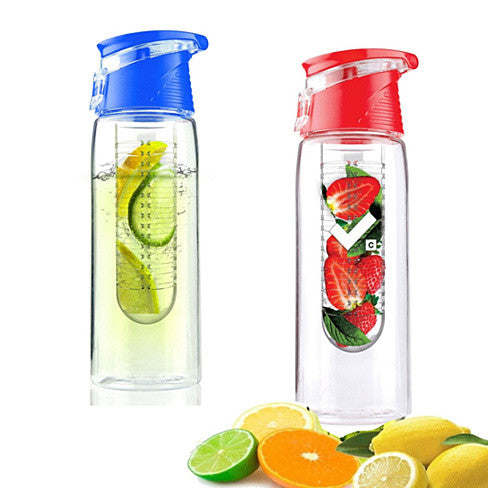 Fruit Cola Bottle with Built-In Straw & Flip Top Cap F250960