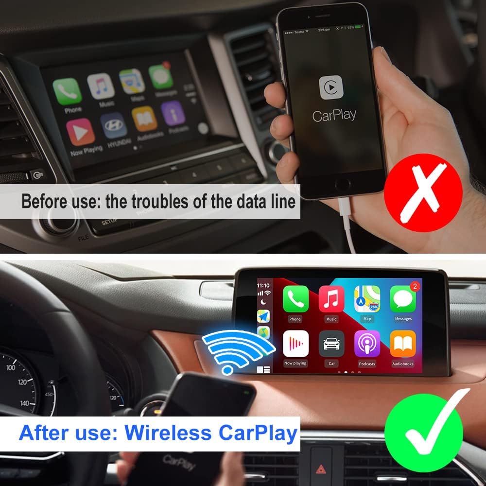 Wireless CarPlay Adapter Dongle 2.0 USB W3902