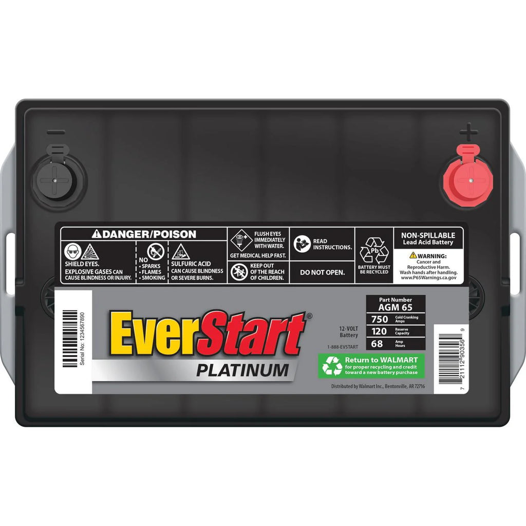 AGM Battery Group Size 65 12 Volt 750 CCA R8914