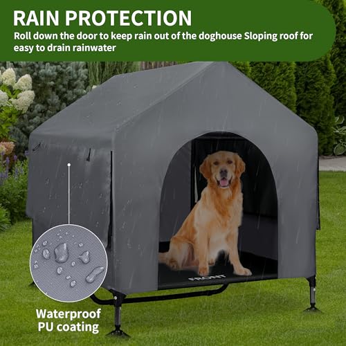 42" Elevated Dog Cot with Canopy T705