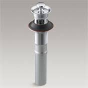 Polished Chrome Sink Drain with Overflow H345873