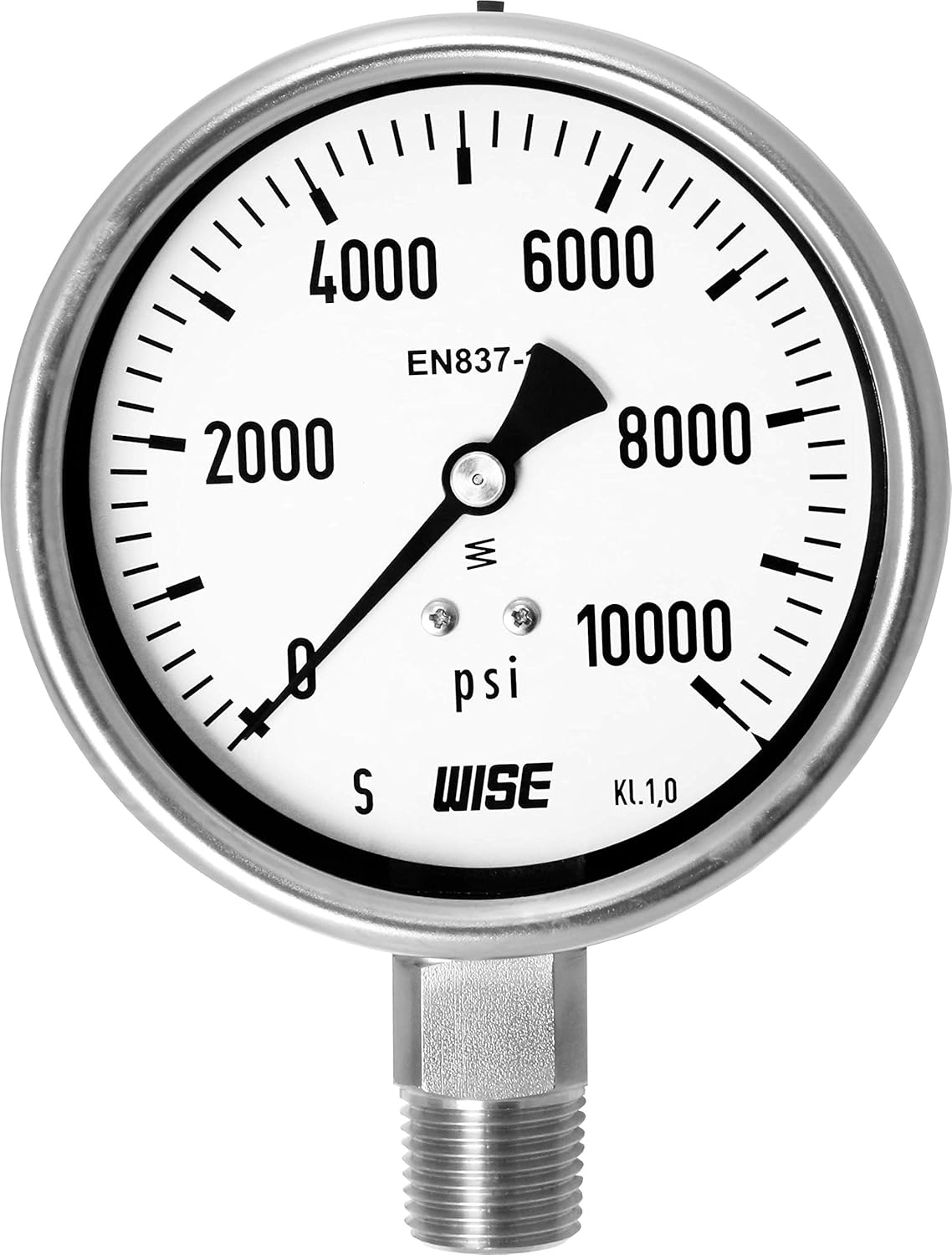 100mm Dial 0~400psi Stainless Steel Pressure Gauge Pack of 2 X239