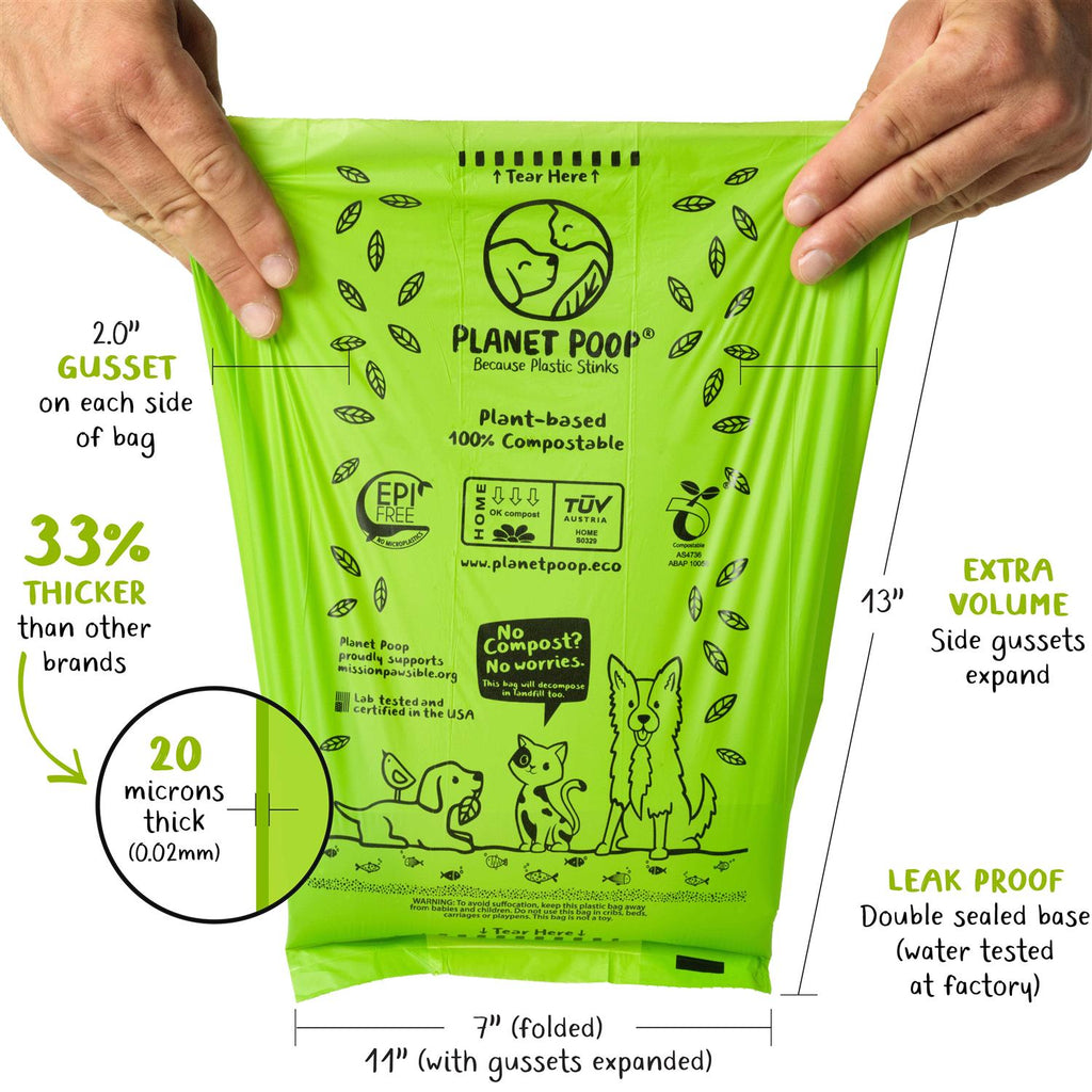 Compostable Dog Poop Bags on Refill Rolls P484
