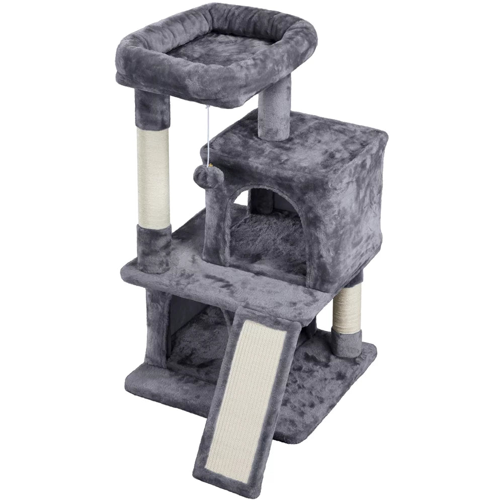 Multilevel Cat Tree with Condos Perches Scratching Posts Q368