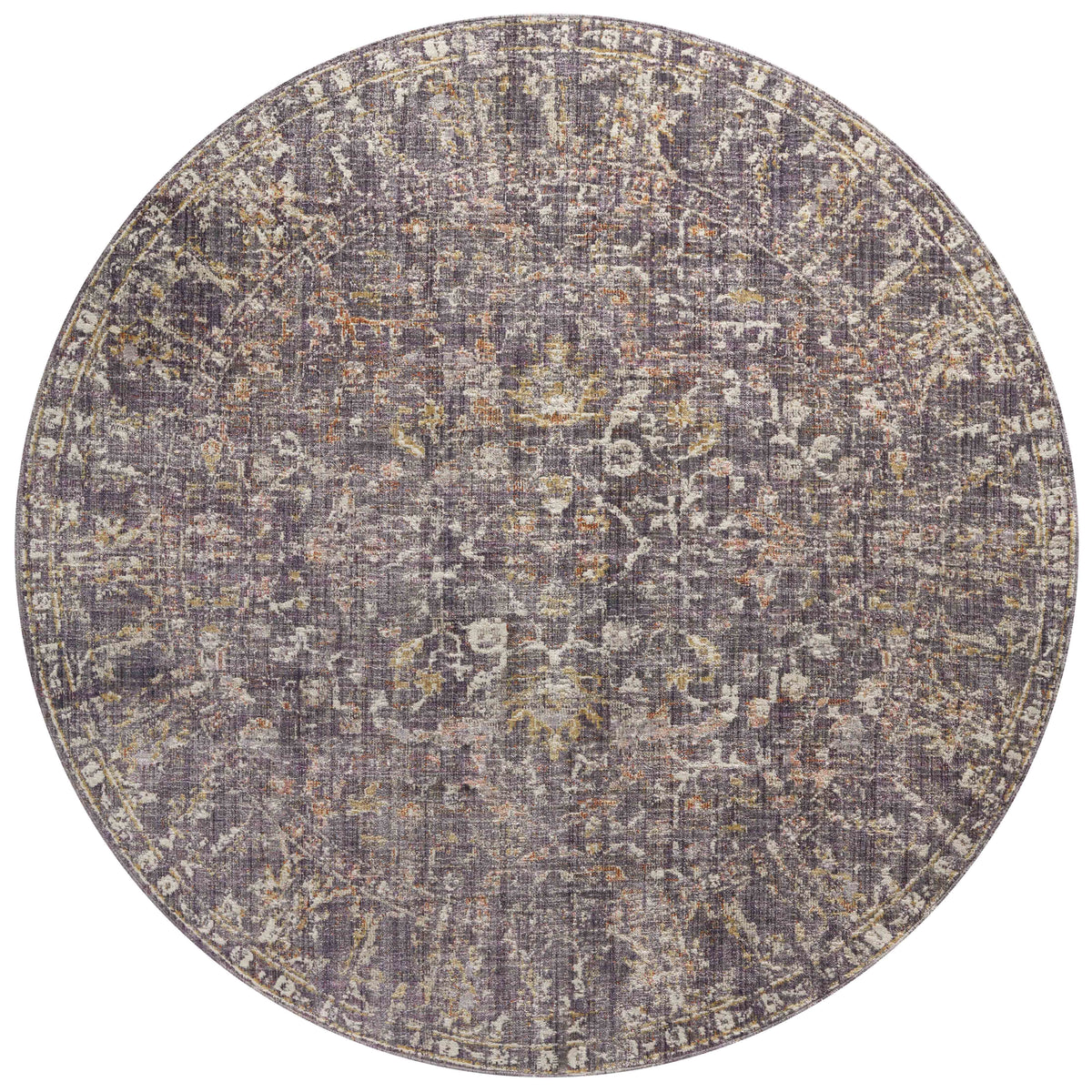 Graphite Multi 7'9 x 7'9 Round Rug Z418492