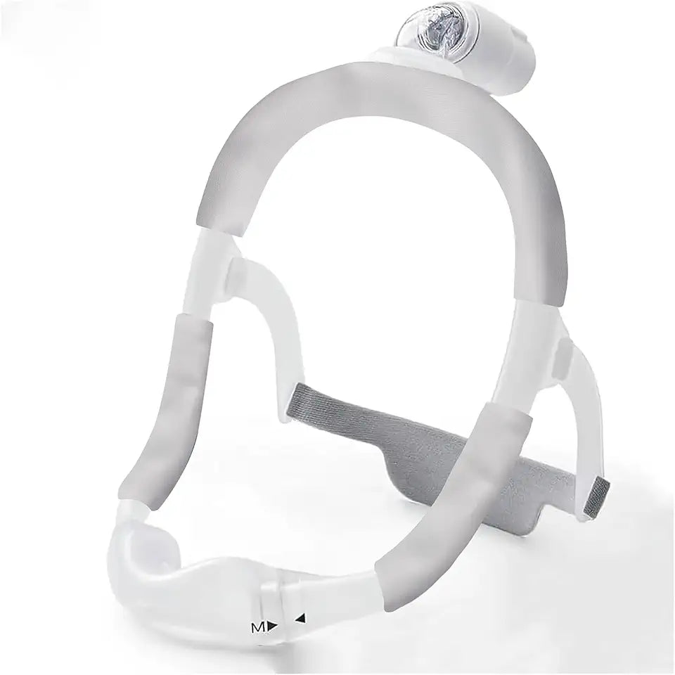 Satin Mask Strap Covers Light Grey W612