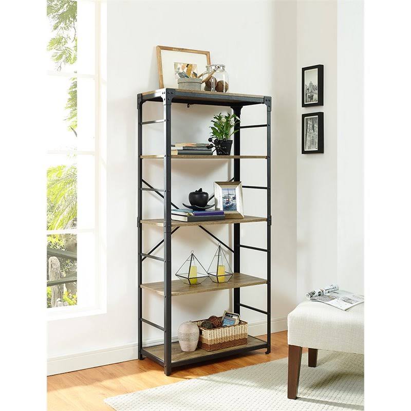 4 Shelf Bookcase in Barnwood Y630043