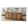 Oak Solid Mango Wood 4-Door Sideboard M7008