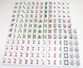 4 Color Pushers and 4 Color Racks + American mAh Jong Set Burgundy Red Bag 166 Tiles F8502