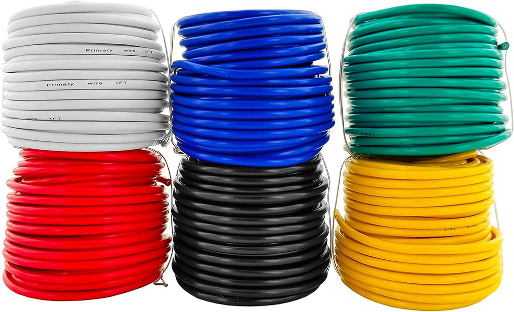 14 Gauge Pure Copper Stranded Electrical Wire - 100 Foot Red/Black G9188