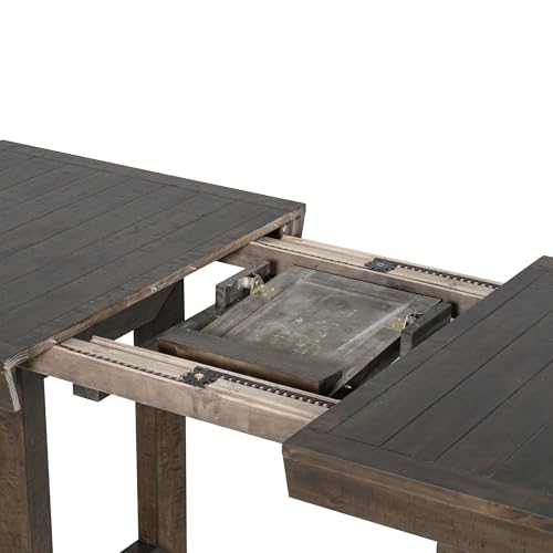 7-Piece Wood Rectangular Dining Table Set with 6 Upholstered Chairs O307448