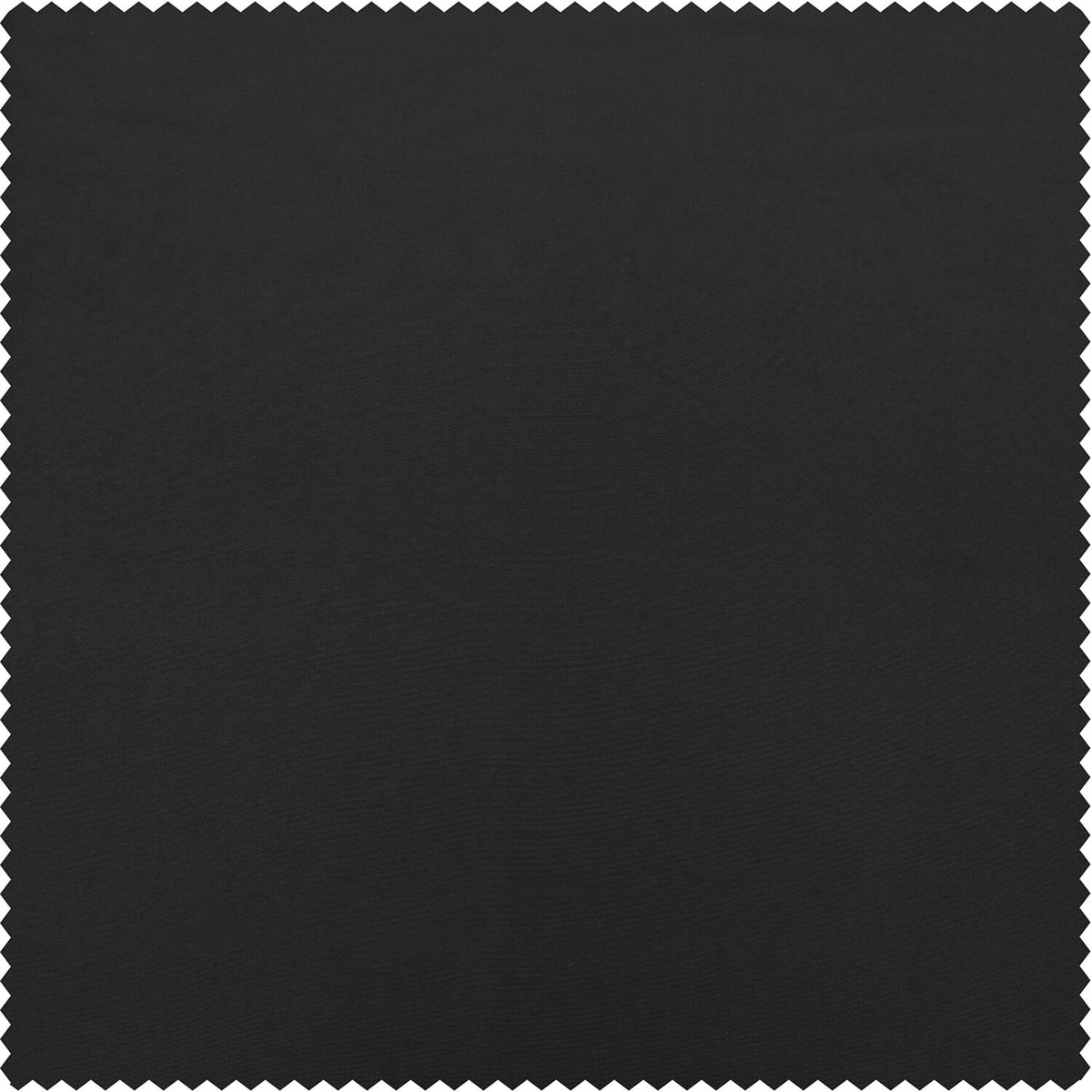 Black Faux Silk Taffeta Curtain 1 Panel 50W X 84L U7760