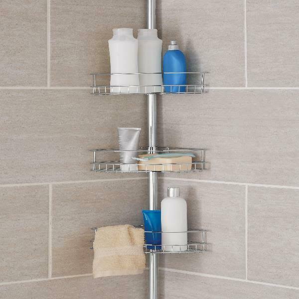 Chrome Tension Pole Shower Caddy C116