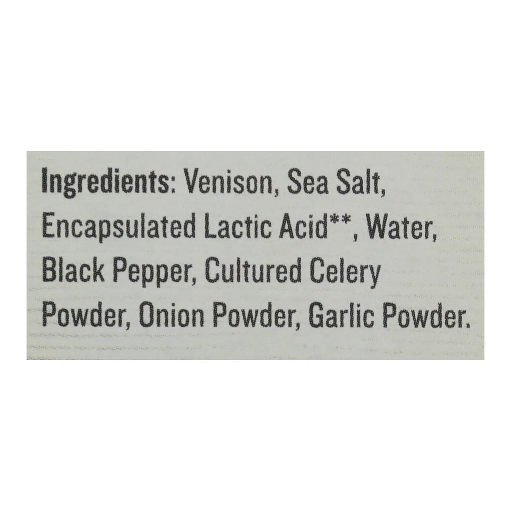 Bar Venison Sea Salt Pepper Case of 8-4/1.3 OZ T2229