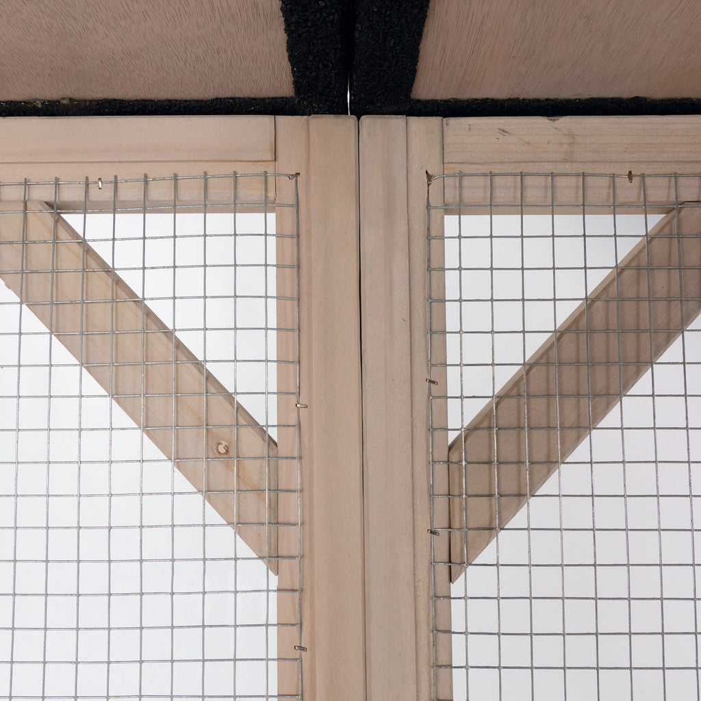 Wooden Cattery Grey L96168