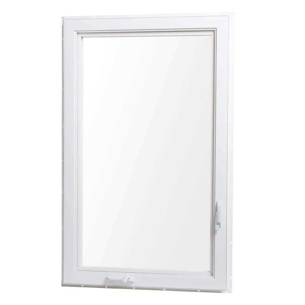 36 in. x 60 in. White Right-Hand Vinyl Casement Window with Screen N60724
