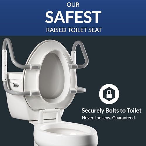 Raised Toilet Seat with Handles J67950