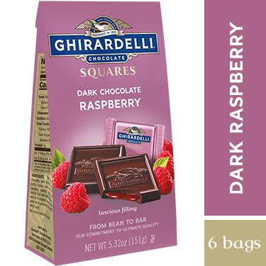 Dark Chocolate Raspberry Squares Case of 6 M440