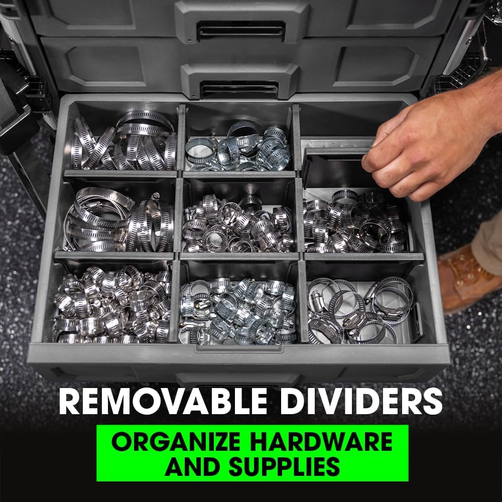 Grey/Black 3-Drawer Tool Box T59859