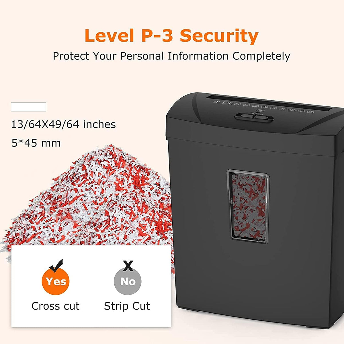 12 Sheet Crosscut Paper Shredder V9674