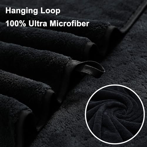 Extra Large Bath Towel Sets of 8, 2 Oversized Bath Towels, 2 Hand Towels, 4 Washcloths, 600GSM Soft Microfiber Quick Dry Highly Absorbent Bath Towels Sheets (Violet) W85041