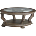 Brown Oval Cocktail Table X2729