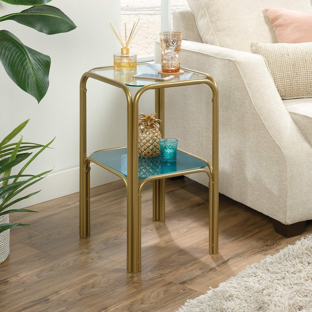End Table Satin Gold Finish A92728
