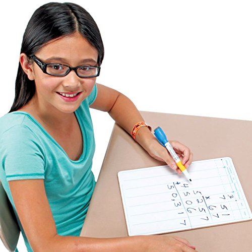 Two-Sided Dry Erase Board Set, 12” by 9” (Set of 6) M406