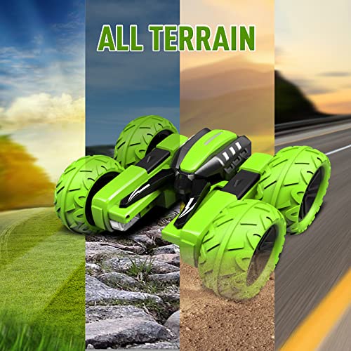Green 4WD RC Stunt Car F9034