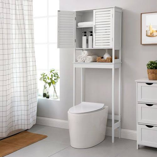 White Over-the-Toilet Storage Cabinet Y801577