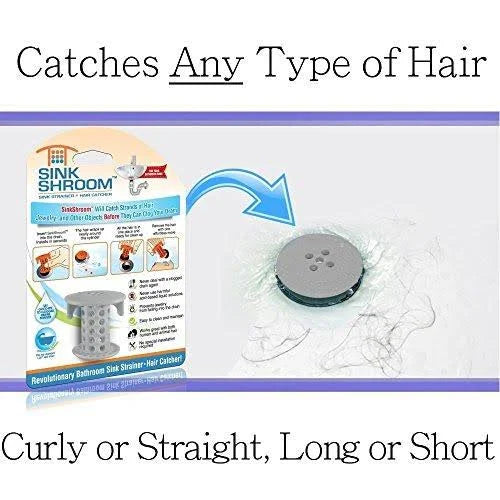 Sink Drain Protector Hair Catcher Gray T218515