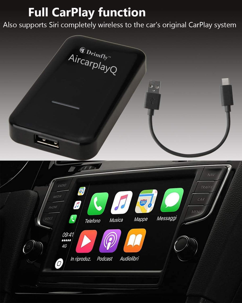 Wireless CarPlay Adapter 5GHz WiFi V854731