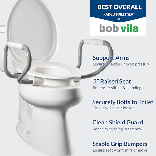 Raised Toilet Seat with Handles J67950