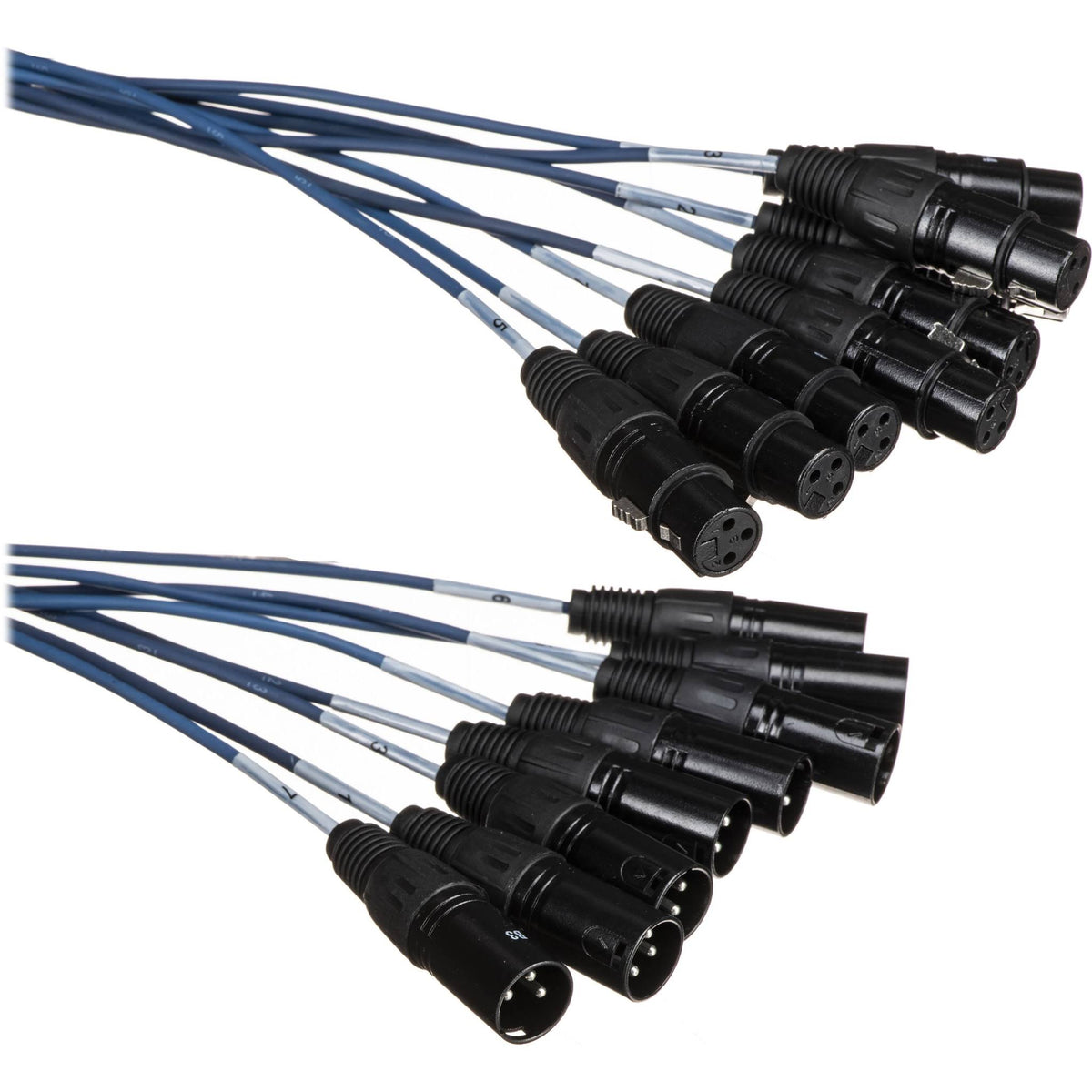 20 ft. 8 Channel XLR Male to XLR Female Snake Cable J3192