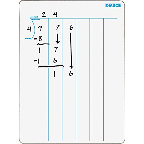 Two-Sided Dry Erase Board Set, 12” by 9” (Set of 6) M406