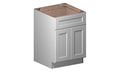 White 2 Doors 1 Drawer Base Cabinet F940311