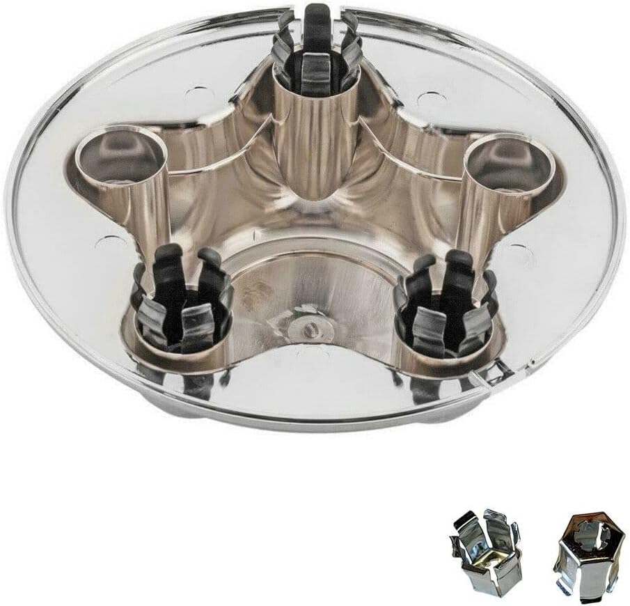 4 Packs Chrome Center Caps with 5-Lug Steel Wheel T84181