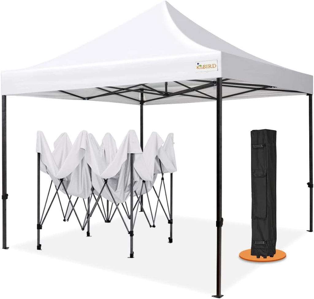 10'x10' Heavy Duty Waterproof Pop Up Canopy Tent with Roller Bag F833