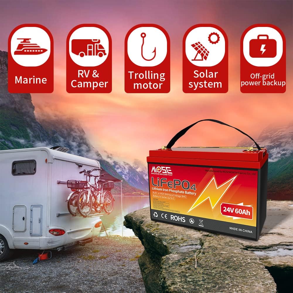 24V 60Ah Lithium Lifepo4 Battery with Built-in BMS I75651