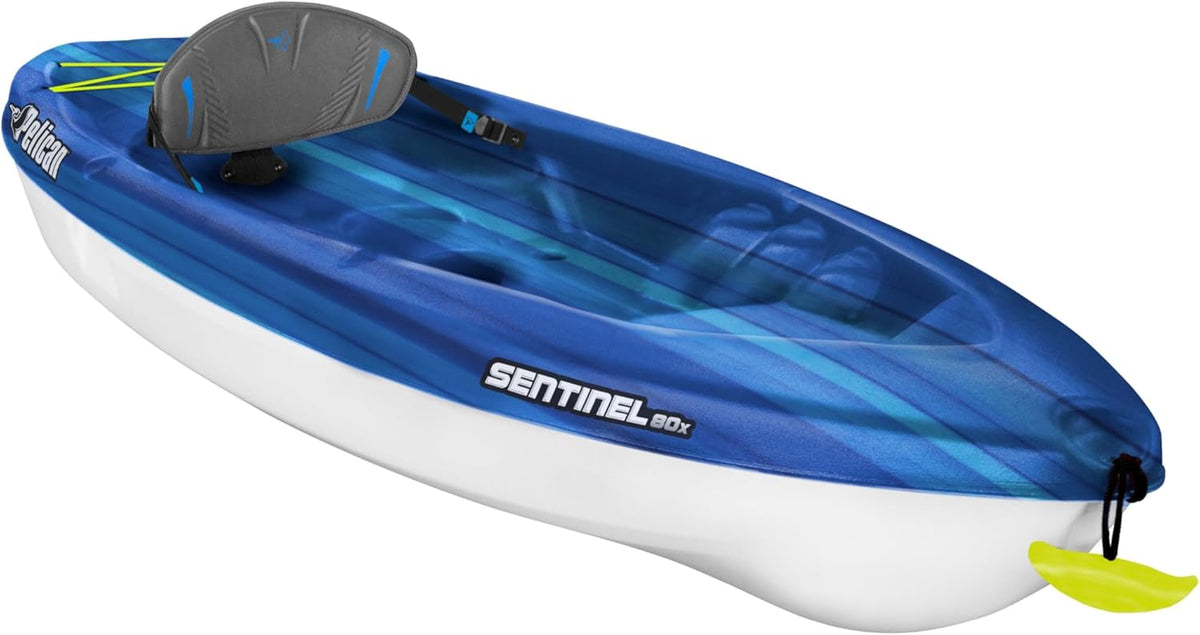 Sit-on-top Kayak 8ft Deep Blue White F4810