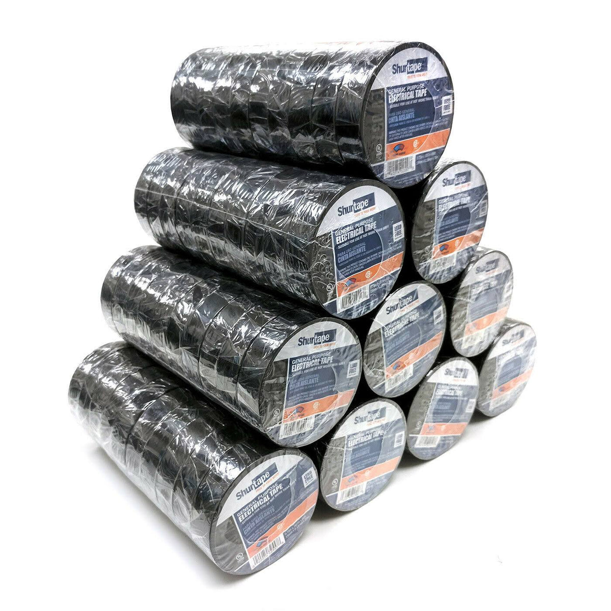 Black Electrical Tape 3/4 x 66ft Case of 100 G9489