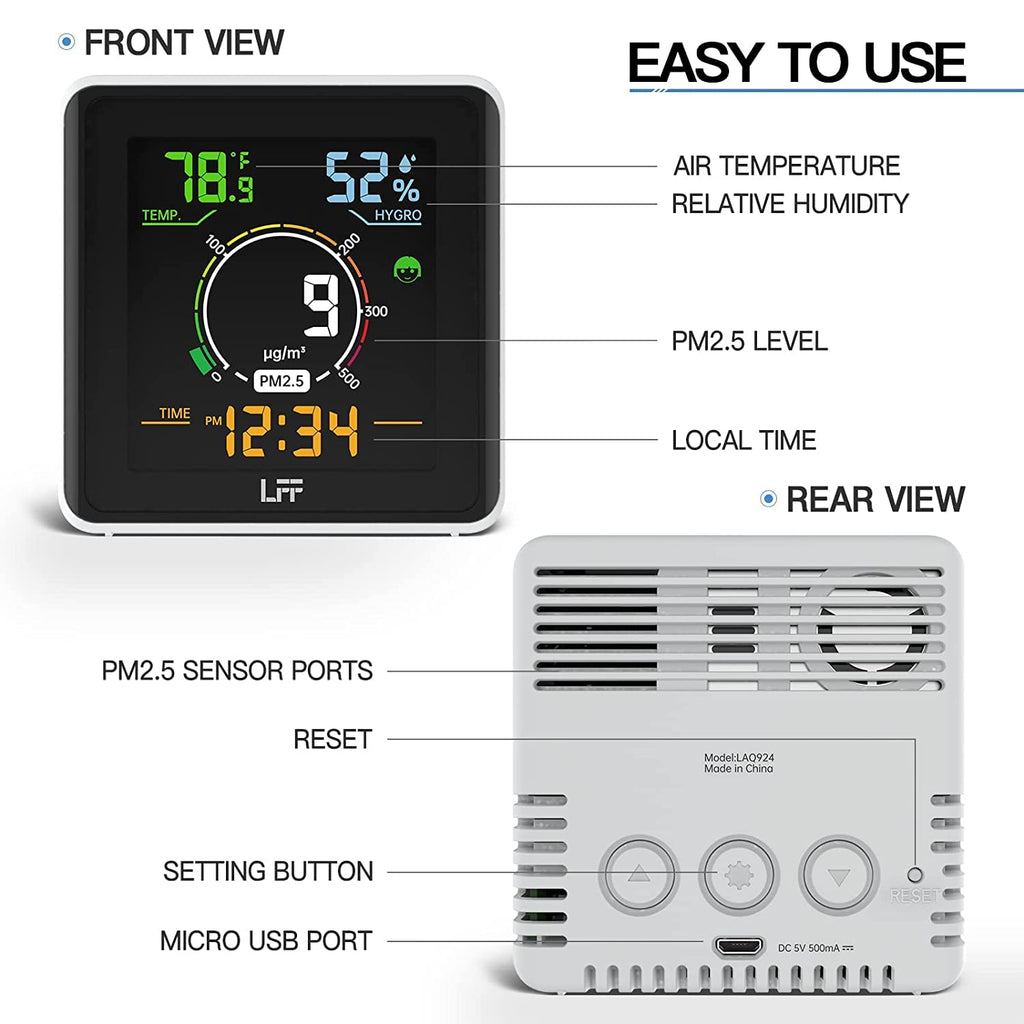 PM2.5 Temperature Humidity Monitor K716948