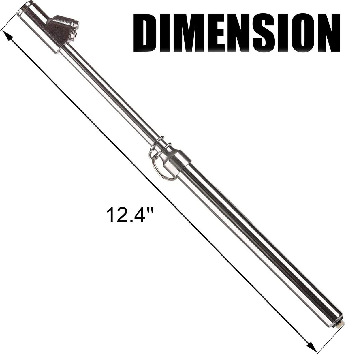 Tire Pressure Gauge 10-150PSI 10 Packs Silver U87440