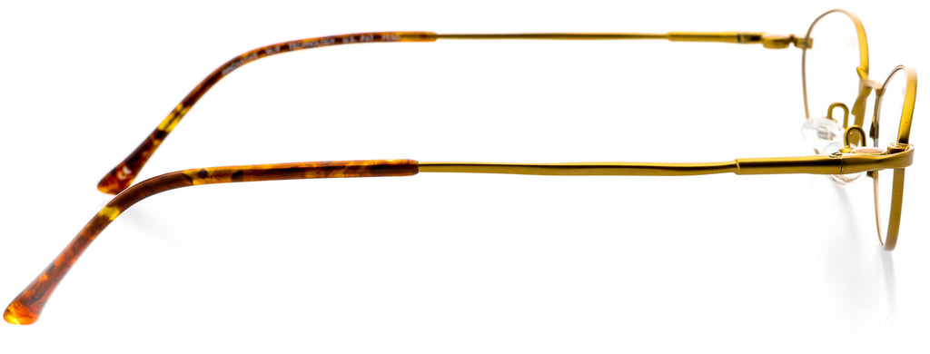 Oval Shape Metal Full Rim Prescription Eyeglasses, Bronze Antique Gold V2671