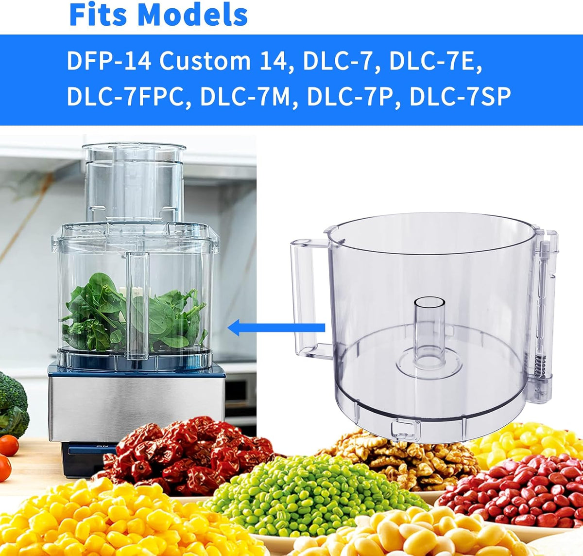14-Cup Food Processor Work Bowl O7565